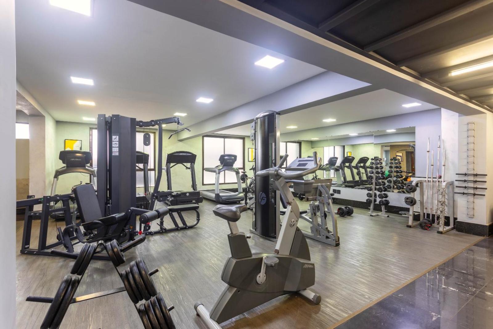 Ouro Minas Hotel Belo Horizonte, Dolce By Wyndham Exteriör bild The gym at the hotel