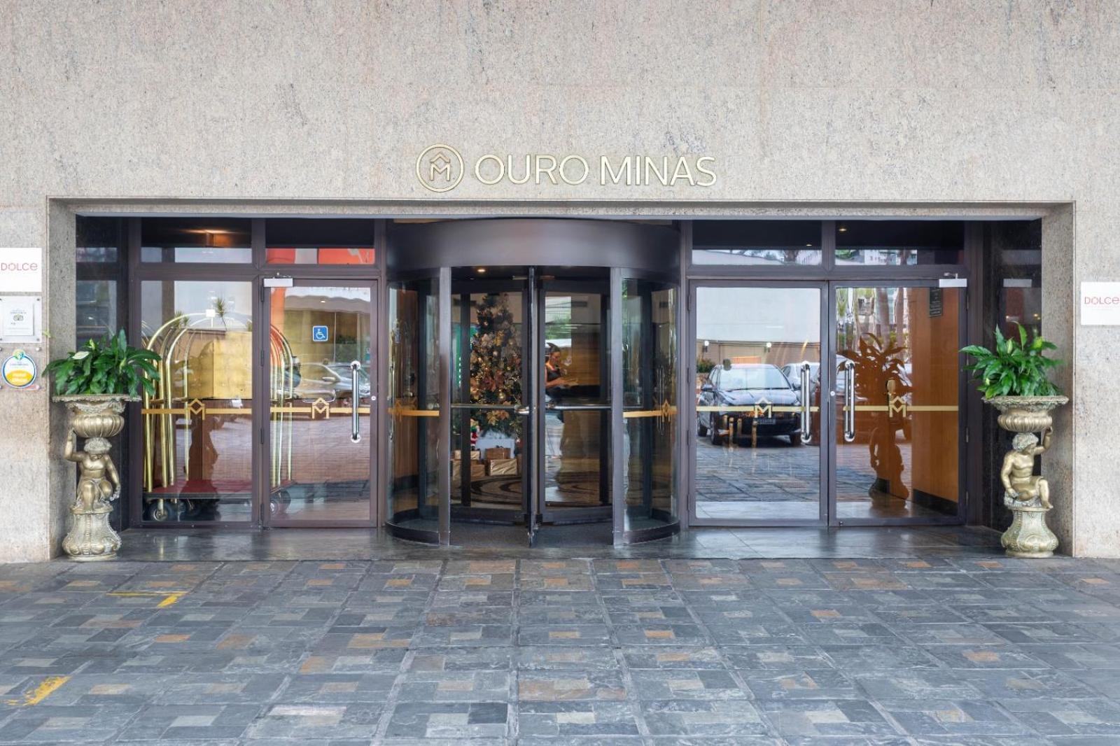 Ouro Minas Hotel Belo Horizonte, Dolce By Wyndham Exteriör bild Entrance to the hotel